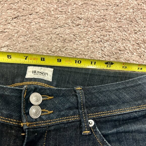 Hudson Jeans jeans, size 28, skinny cut inseam 29.5", stretch, like new - Picture 5 of 6